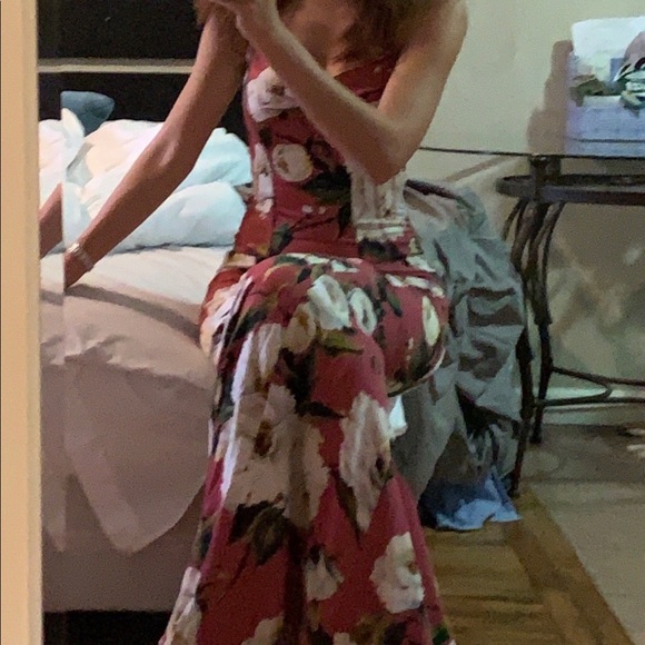 DOLCE GABBANA PINK FLORAL SILK dress IT42 (size 40-small) authentic - Picture 12 of 13